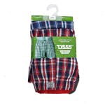 D555 Mens Plaid Woven Kingsize Boxer Shorts Pack of 2