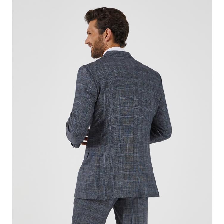 SKOPES ACARO NEW LYFCYCLE SUIT RANGE GREY AND BLUE CHECK JACKET