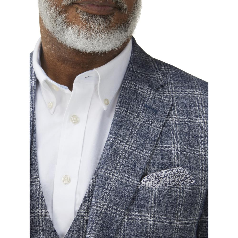SKOPES SYRACUSE LUXURY COLLECTION LINEN / WOOL CHECK SPORTS JACKET