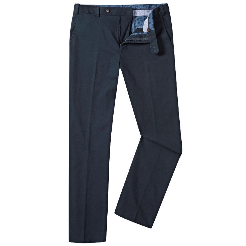 SKOPES COTTON CHINO WITH ACTIVE COMFORT STRETCH WAIST ANTIBES NAVY