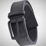 D555 Big Mans Ozzy Square Belt with Matt Buckle Black