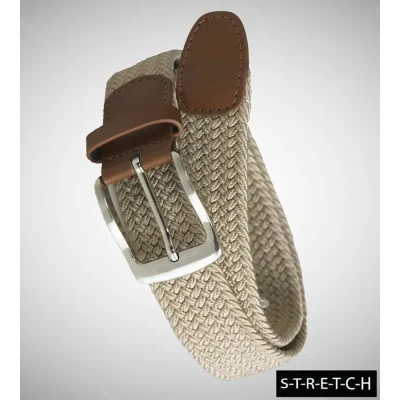 D555 FRANK STRETCH BRAIDED BELT STONE