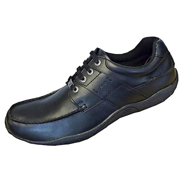 POD TRAIL CASUAL LEATHER LACE UP BLACK