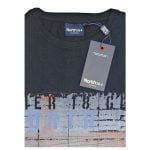 NORTH 56’4 NATURAL COTTON TEE WITH GRAPHIC PRINT PIER 18