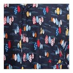 ESPIONAGE SURFBOARD ALL OVER PRINT SHIRT WITH REVERE COLLAR NAVY