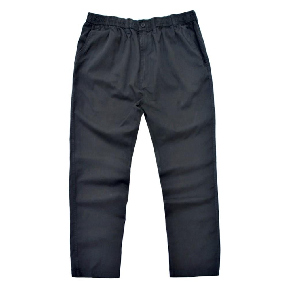 ESPIONAGE RUGGED COTTON RUGBY TROUSERS TALL FIT BLACK