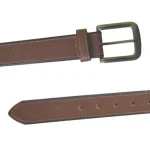 D555 AVANT BURNISHED EDGE BELT BROWN