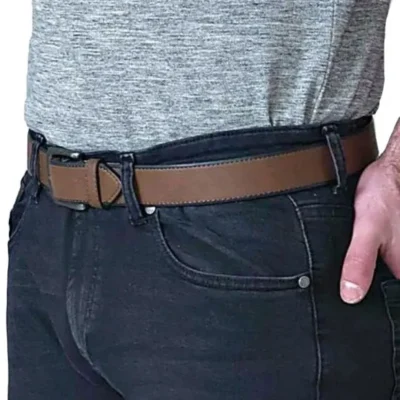 D555 AVANT BURNISHED EDGE BELT BROWN