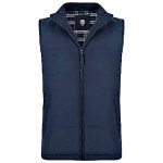 KAM Mens Big Padded Gilet Navy KV71