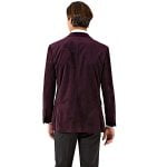 SKOPES JIVE VELVET JACKET WITH SATIN PEAK COLLAR PLUM