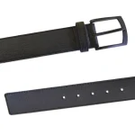 D555 Big Mans Ozzy Square Belt with Matt Buckle Black