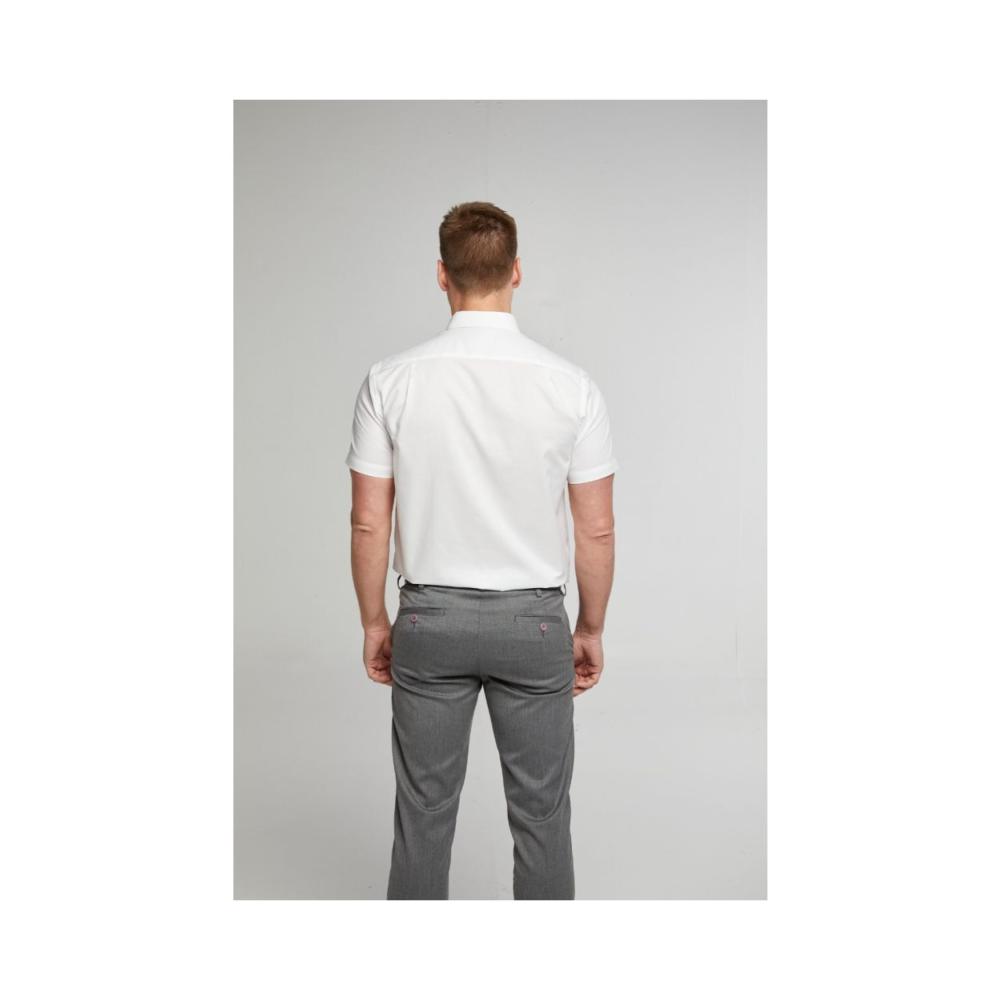 DOUBLE TWO SHORT SLEEVE OXFORD SHIRT WHITE
