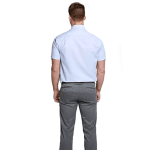 DOUBLE TWO SHORT SLEEVE OXFORD SHIRT BLUE