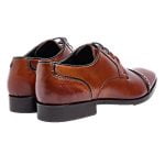 Pod Shoes Large Size Classic Leather Brogues COGNAC