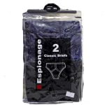 Espionage 2 Pack Mens Classic Y-Front Briefs U003