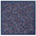 SKOPES EXTRA LONG KNITTED TIE AND POCKET SQUARE SET NAVY