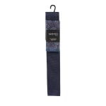 SKOPES EXTRA LONG KNITTED TIE AND POCKET SQUARE SET NAVY