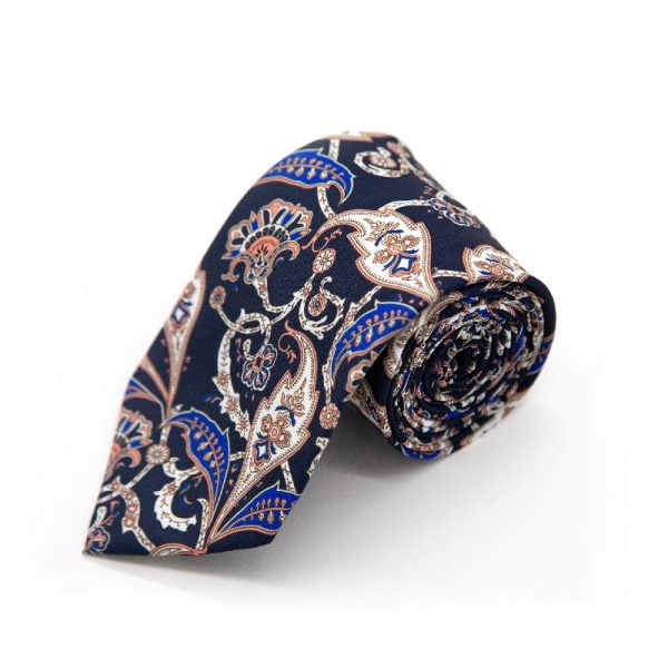 DOUBLE TWO EXTRA LONG PAISLEY TIE