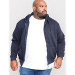 D555 Size ROCKFORD Full Zip Hooded Sweatshirt CANTOR NAVY