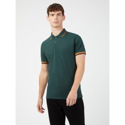 BEN SHERMAN SIGNATURE POLO DARK GREEN