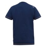 D555 COLIN BORN TO ROCK PRINTED CREW NECK TEE SHIRT FRENCH NAVY