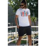 D555 Bridgford Surf Board Print Big Tee White