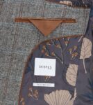 ROWAN – SKOPES WOOL BLEND HERRINGBONE JACKET WITH OVER CHECK BROWN