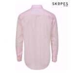 SKOPES TAILORED FIT PINK DOBBY COTTON FORMAL SHIRT