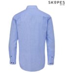 SKOPES TAILORED FIT FORMAL SHIRT BLUE FLORAL