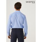 SKOPES TAILORED FIT FORMAL SHIRT BLUE FLORAL