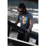D555 COLBACK GUITAR PRINT CREW NECK T-SHIRT NAVY TWIST