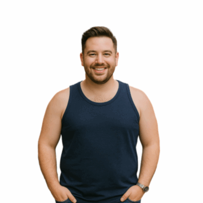KAM Big Mens Plain Cotton Vest Navy