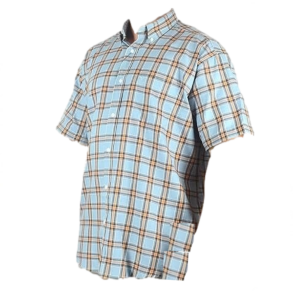 COTTON VALLEY SHORT SLEEVE LIGHLY BRUSHED COTTON CHECK SHIRT