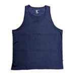 KAM Big Mens Plain Cotton Vest Navy