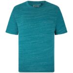 KAM INJECTED MARL CREW NECK TEE TEAL GREEN KBS5738