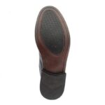 ROAMERS WIDE FIT CAPPED OXFORD LACE UP LEATHER SHOE BLACK