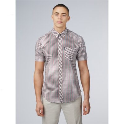 BEN SHERMAN SHORT SLEEVE SIGNATURE HOUSE CHECK SHIRT
