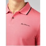 BEN SHERMAN SIGNATURE POLO DARK PINK