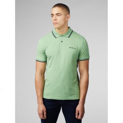 BEN SHERMAN SIGNATURE POLO GRASS GREEN