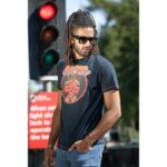 D555 WADE OFFICIAL LICENSED DEADPOOL PRINTED CREW NECK T-SHIRT DARK NAVY
