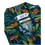 DOUBLE TWO Lifestyle Open Neck Jungle Print Casual Shirt DTLS1212