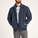 CARABOU HENLEY Harrington Jacket NAVY