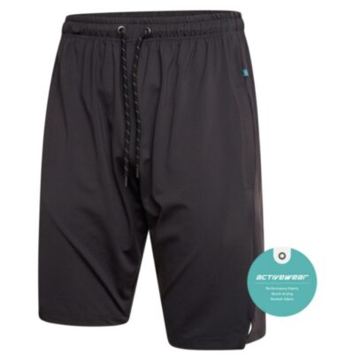 KAM Active Performance Shorts in Dark Charcoal feature a superior 4-way stretch