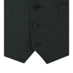 SKOPES HARCOURT BIG MANS TEXTURED WAISTCOAT GREEN