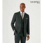 SKOPES HARCOURT TEXTURED TWEED EFFECT JACKET GREEN