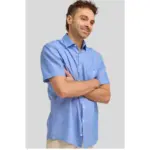 dtls1202-mid-blue-linen-blend-short-sleeve-shirt