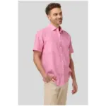 dtls1202-pink-linen-blend-short-sleeve-shirt