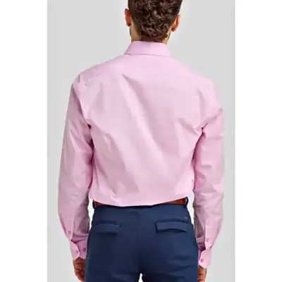 tai gs4235 pink prince of wales check shirt 1
