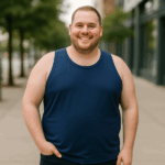 ESPIONAGE Big Mans Cotton Vest NAVY T017