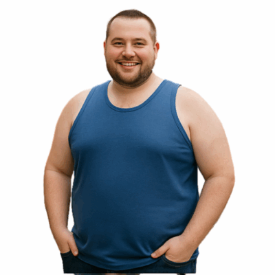 ESPIONAGE Big Mens Cotton Vest Blue T017